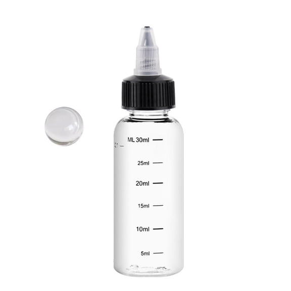 Paint Mixing Bottle with Rotating Spout & Measurement Markings, 4 Sizes 30ml-230ml for