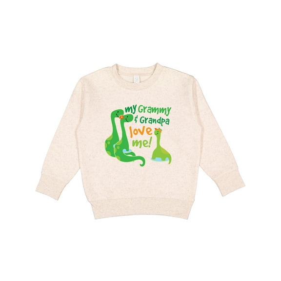 Inktastic My Grammy and Grandpa Love Me Grandson Dinosaur Toddler Sweatshirt