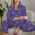 thumbnail image 6 of Pofeuu Labrador Retriever Dog Print Womens Pajamas Set Long Sleeve Sleepwear Button Down Nightwear Soft Pj Lounge Sets Button Down Pajamas Women-Small, 6 of 7