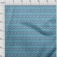 thumbnail image 3 of oneOone Viscose Chiffon Light Blue Fabric Ikat Quilting Supplies Print Sewing Fabric By The Yard 42 Inch Wide, 3 of 4