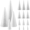 thumbnail image 1 of 16 Uds. De conos navideños, juguetes de dibujo, conos de espuma, conos blancos decorativos, conos blancos para jardín de infancia, 1 of 7