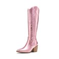 thumbnail image 1 of DREAM PAIRS Botas Vaqueras para Mujer Hasta Las Rodilla, Cowboy Boots Mujer Con Tacón, 1 of 5