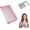 Pink, variant on Clear Zippered Storage Pouch, Multi-Purpose, Portable