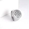thumbnail image 5 of RSAMD Solomon Kabbalah Amulet Wheel of Fortune Protect Seal Men Ring Stainless Steel-10-steel color, 5 of 9