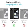thumbnail image 6 of Designed for Pixel 7 Pro Case, Military Shockproof Protective Translucent Matte Back Anti-Scratch Phone Case Cover for Google Pixel 7 Pro 6.7 inch, Black, 6 of 13