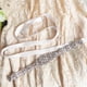 thumbnail image 3 of Cinturón de vestido de novia Sonducket con apliques de perlas de diamantes de imitación Blanco, 3 of 6