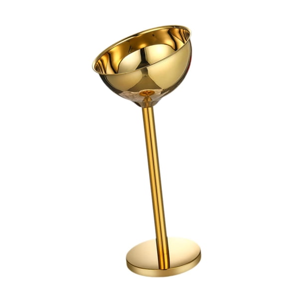 Cubitera con soporte, Cubitera de champán, Contenedor de cubitos de hielo de acero inoxidable, Oro