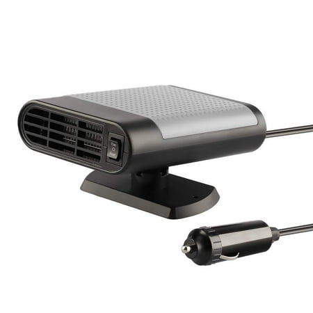 Cig Lighter Plug Portable Car Heater, Auto Heater Fan, Car Defogger, Fast Heating Defrosts Defogger 12V 150W Vehicle Heat Cooling Fan Auto Ceramic Heater with 360 Degree Rotary Holder Plug in Cig Lighter ()