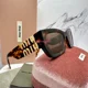 thumbnail image 3 of MIU MIU Sunglasses NIB Runway MU09WS Authentic Brown VAU06B Rectangle Square, 3 of 6