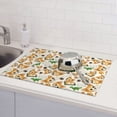 thumbnail image 6 of Sikiie Cute Puppy Dish Drying Mat, Kitchen Counter Mat, Self Drying Mat for Kitchen Counter Dish Drying Pad ,for Dishes, Utensils, Pots and Pans（24" x 18"）, 6 of 7