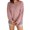 Pink, variant on Vedolay Sweater Womens V Neck Sweater Lantern Sleeve Oversized Henley Knit Pullover Tops,Green M