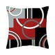 thumbnail image 1 of Billuyoard Fundas de almohada negras y rojas, fundas de almohada elegantes y duraderas para el hogar, transpirables, suaves y fáciles de cuidar Decoración del hogar W0081-28, 1 of 6