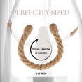 thumbnail image 5 of Evideco French Home Goods Contis Farmhouse Brown Curtain Tiebacks 2 Count, 5 of 10