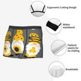 thumbnail image 3 of Yiaed Bee Kind Print Men's Soft Cotton Boxer Shorts Breathable Boxers Underwear Moisture-Wicking Underwear Stretch Boxer Briefs for Man-Small, 3 of 5