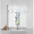 thumbnail image 2 of Mainstays 3 Pieces Waffle Weave Tier Set Arctic White, BCI Cotton, Polyester, Recycled Poly, 56"W x 14"L, Indoor Curtain, Adult, 2 of 6