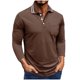 thumbnail image 2 of pstuiky camisas de manga larga para hombre, Cárdigan informal de manga larga con botones y bolsillo para hombre top de hombre l, 2 of 7
