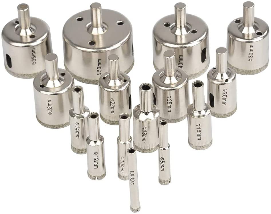 All Size Diamond Drill Bits Hole Saw Cutter Tools Sets From 2mm-125mm 