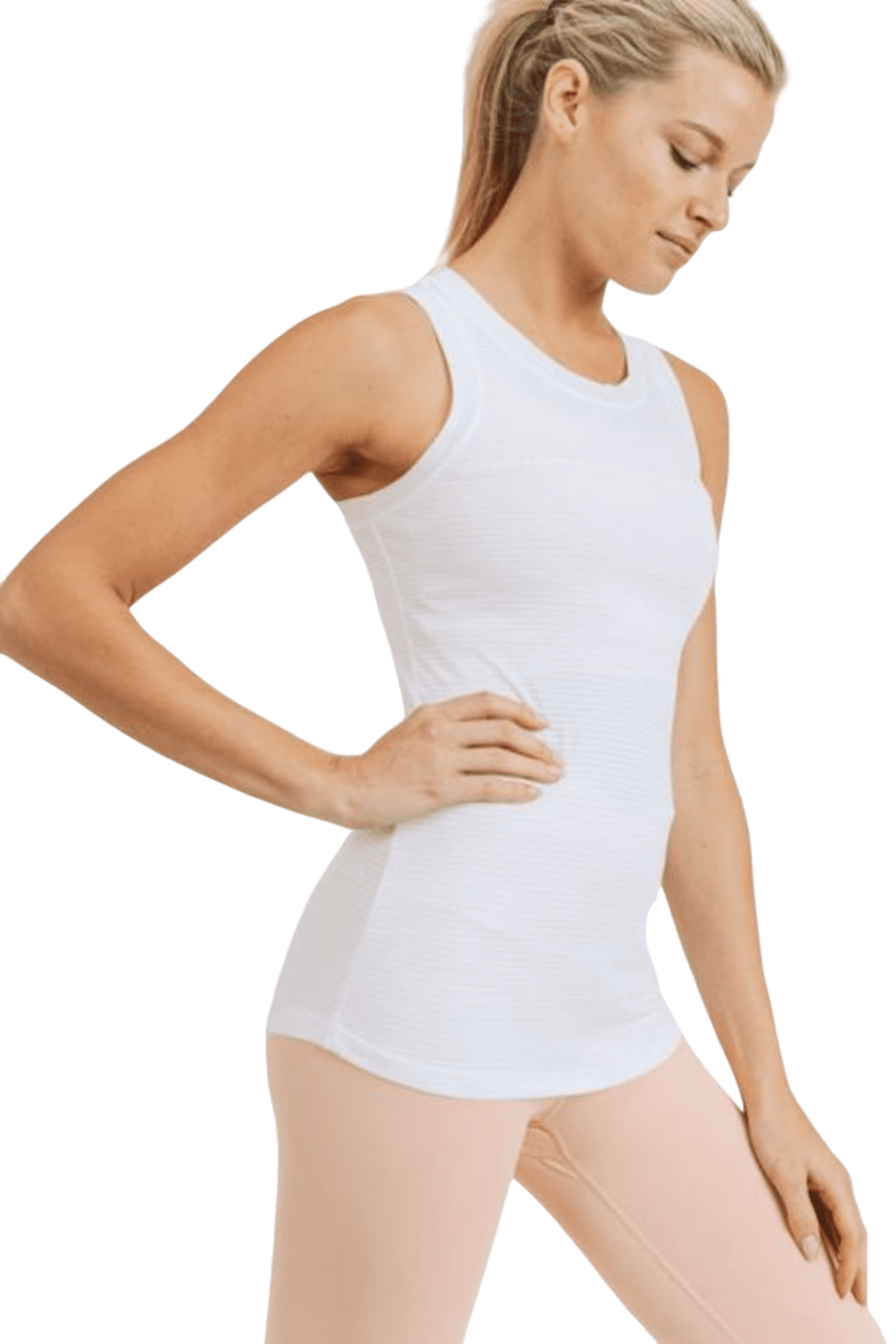 Terra Lifestyle Ribbed Racerback Tank Top for Women Workout