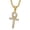 Gold color, variant on Bling Ankh Cross 14K Yellow Gold Necklace For Men Women Hip Hop Punk Cross Jewelry Full Rhinestone