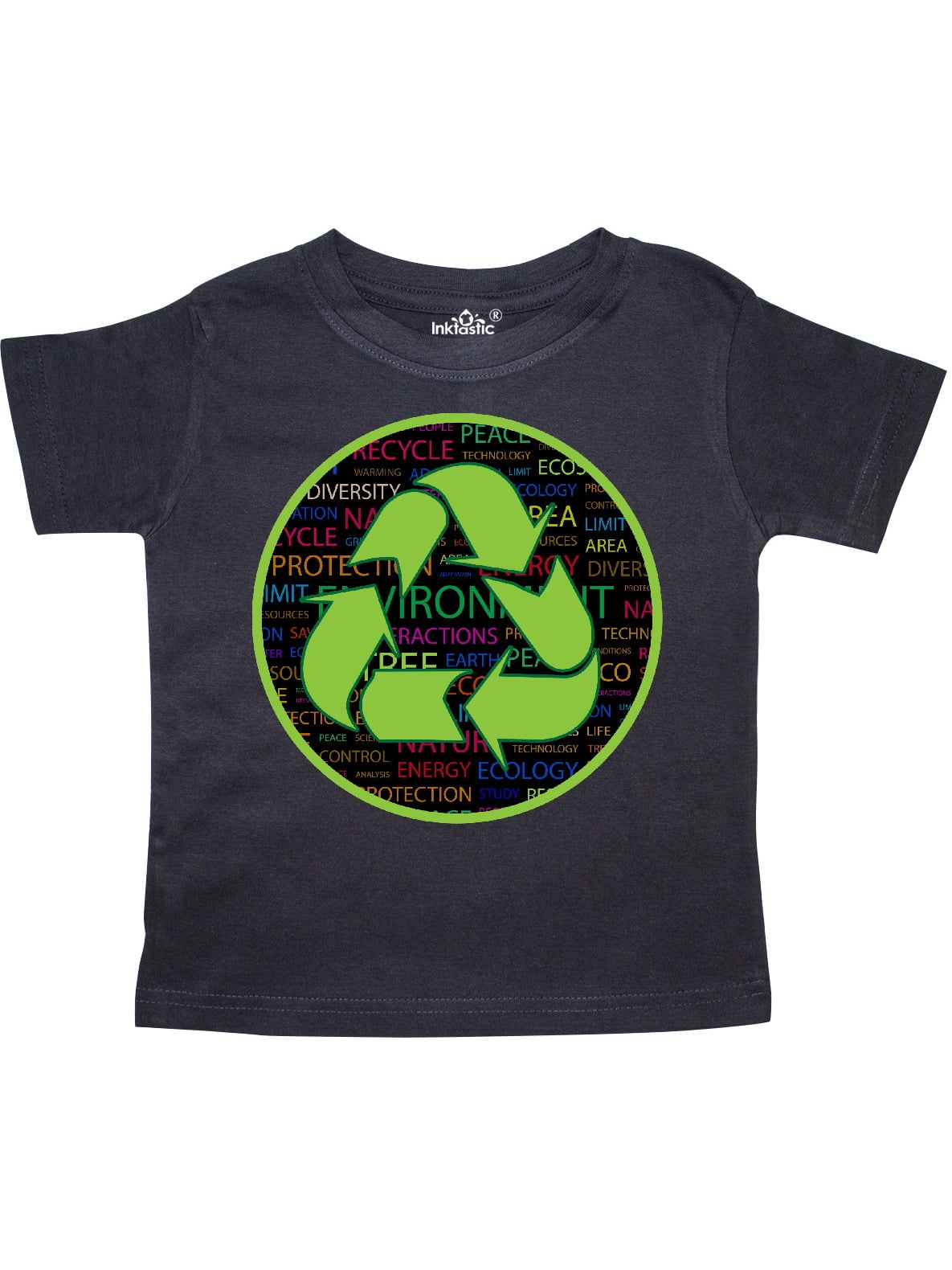 INKtastic - Earth Day Recycling Conservation Toddler T-Shirt - Walmart ...
