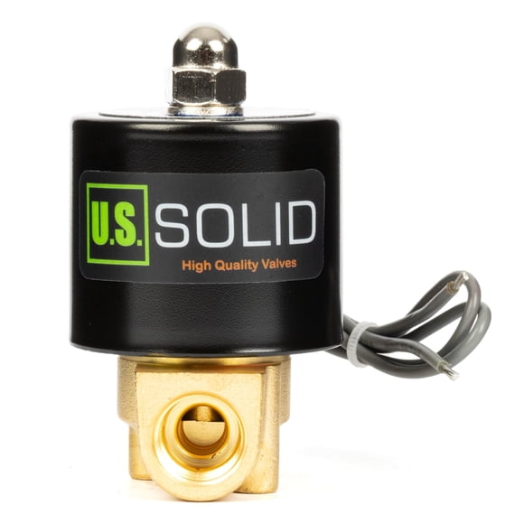 U.S. Solid Électrovanne en Laiton 3/8 Pouces 24V DC Normalement Fermée