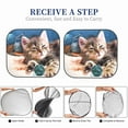 thumbnail image 6 of Balery 2 Piece Playful Cat Car Windshield Sun Shade|Foldable Front Windshield Shade for Car Front Window for Most Sedans SUV Truck-Large, 6 of 7