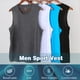 thumbnail image 3 of Camiseta sin mangas atlética para hombre, sin mangas, camisetas elásticas de secado rápido, entrenam Abanopi Chaleco deportivo, 3 of 7