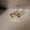 14K Rose Gold Vermeil, variant on East West Pear Cut Simulated Diamond Engagement Ring in 14K Yellow Gold Vermeil - Solitaire Promise Ring - Minimalist Anniversary Proposal Ring for Women