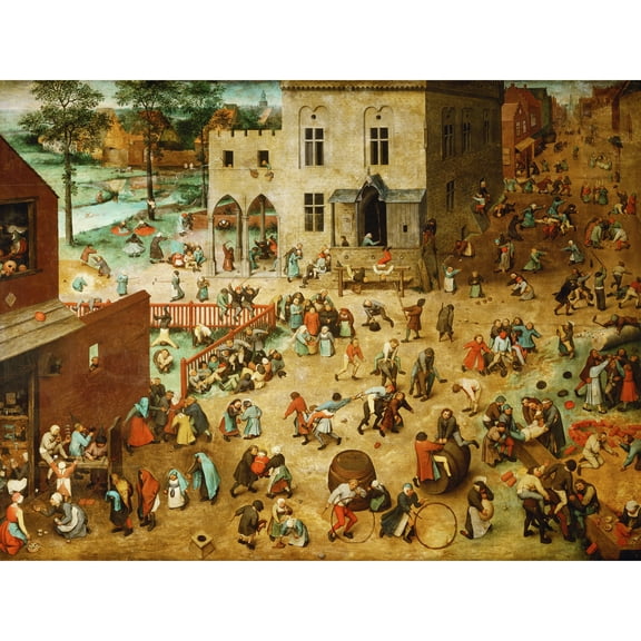 Pieter Bruegel The Elder Childrens Games Extra Large Art Print Wall Mural Poster Premium XL