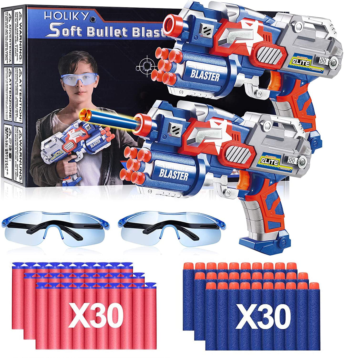 Toy Gun For Nerf Darts Soft Hollow Hole Head bullets 7.2cm Refill Darts Toy Bull 