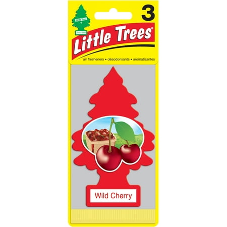 Little Trees Air Freshener, Wild Cherry, 3pk (Best Car Freshener For Men)