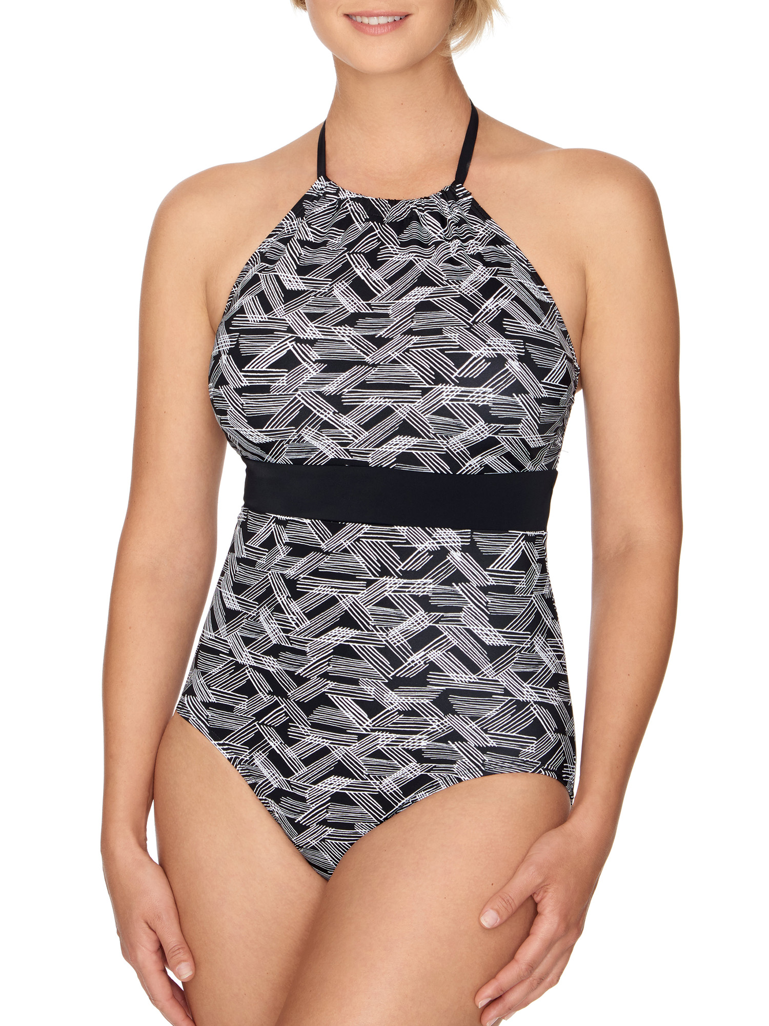 high neck swimsuit walmart