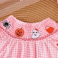 thumbnail image 6 of Toddler Baby Girls Halloween Dresses Kid Little Girls Fall Outfit Casual Cartoon Round Neck A-Line Party Dresses, 6 of 9