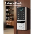 thumbnail image 3 of Devo G2 Fingerprint Smart Door Lock, Keyless Entry Door Lock, App Control, Smart Locks for Front Door, Smart Deadbolt Lock, Built-in Bluetooth, Touchscreen Keypad, 8 Months Battery, IP54 Waterproof, 3 of 3
