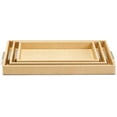 thumbnail image 2 of Two's Company Set of 3 Terra Cane Gallery Trays, 2 of 2
