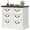 Rustic White, variant on VVFLU Farmhouse 3 Drawers Nightstand with Charging Station, Rustic Wood Night Stand with Drawers for Bedroom, Vintage Bedside Table Small Dresser Chest of Drawers for Living Room, Cherry