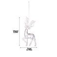 thumbnail image 3 of Transparent Acrylic Reindeer Pendant, Christmas Tree Ornament, Crystal-Like Hanging Decoration, Festive Home Decor, 3 of 9