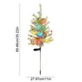 thumbnail image 2 of White Christmas Tree Outdoor,Solar Powered Christmas Trees with LED Christmas Lights,Pre-lit Small Artificial Xmas Tree for Yard Porch Walkway Pathway Grave Cemetery Christmas Decorations, 2 of 7