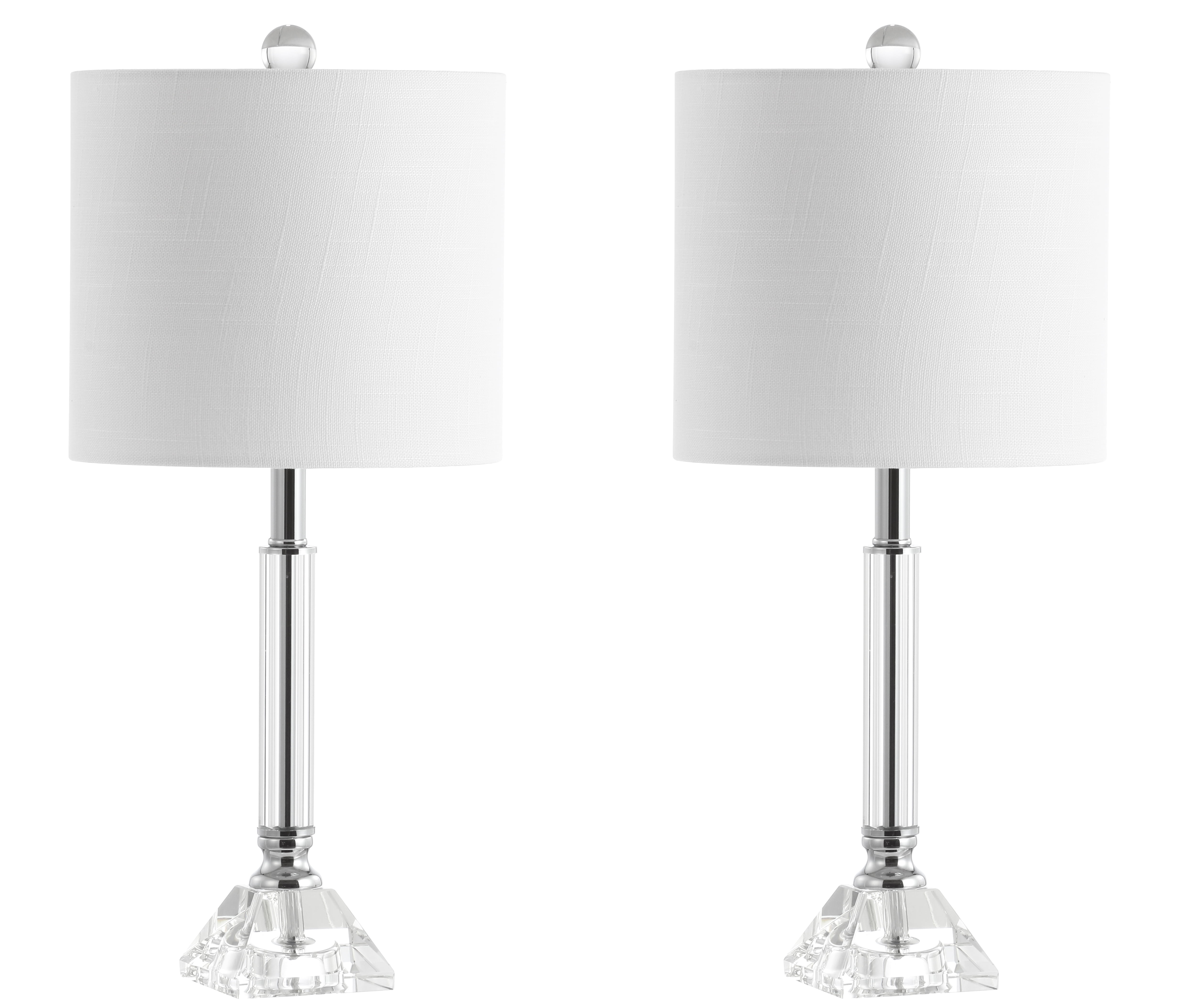 Dana Crystal Columnmetal LED Table Lamp (Set of 2)