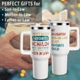 thumbnail image 2 of Gifts for Mother/Father In Law from Son In Law Funny Mother''s/Father''s Day Gifts for Mom Christmas Gift for Dad,40 oz Mom/Dad Tumbler with Handle Brithday Gift, 2 of 6