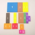 thumbnail image 3 of Esquirla 22 piece Fraction Tiles & Fraction Circles - Math Manipulatives for Elementary School Fraction Magnets & Fraction Strips & Bars, 3 of 8