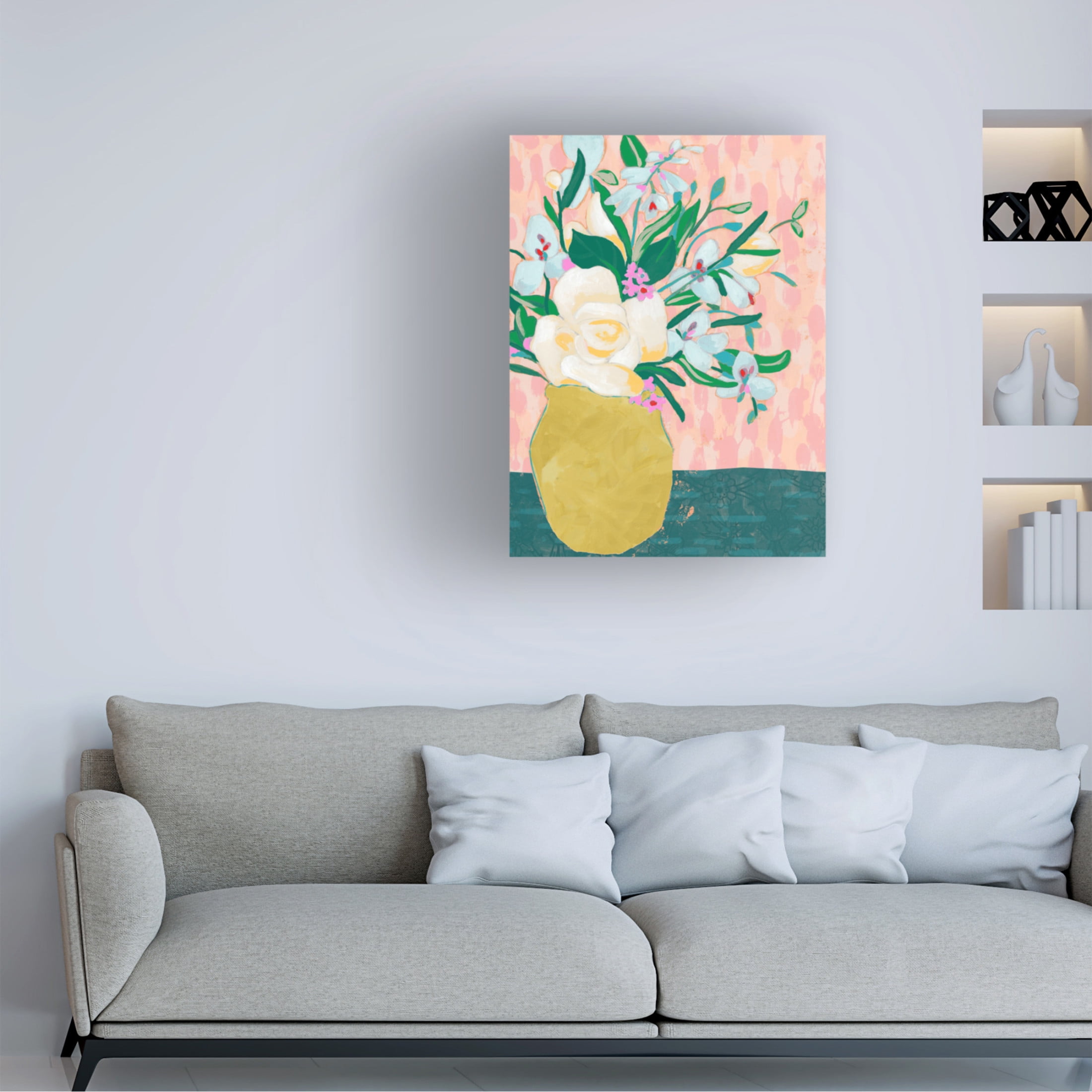 Trademark Fine Art June Erica Vess Patterned Arrangement I Canvas Wall Art