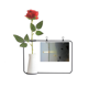 thumbnail image 1 of Atalaya Botella de decoración de jarrones colgantes de flores rosas artificiales, 1 of 3