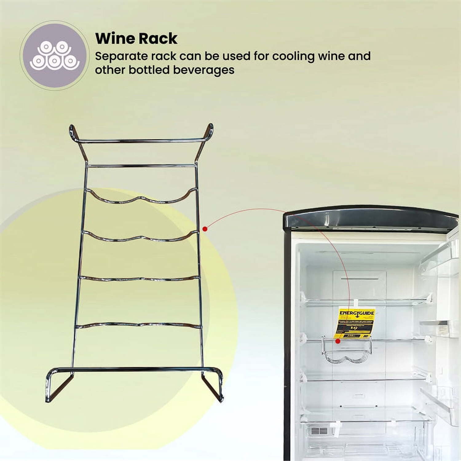 Conserv 10.7 cu. ft. Bottom Mount Retro Refrigerator in Black
