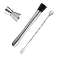 thumbnail image 2 of Matsuzay Cucharas mezcladoras de alta calidad, 3 uds./4 Uds., juego de agitación para hacer bebidas de vino de acero inoxidable para Bar, cafetería Barra de herramientas Matsuzay HA006549-00, 2 of 6