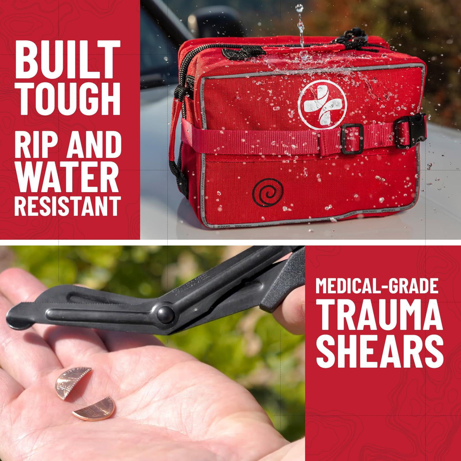 238 Comprehensive First Aid Kit - Emergency For Travel Camping Gear  Home & Outdoor Emergencies