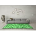 thumbnail image 3 of Ahgly Company Indoor Rectangle Abstract Emerald Green Modern Area Rugs, 7' x 9', 3 of 4