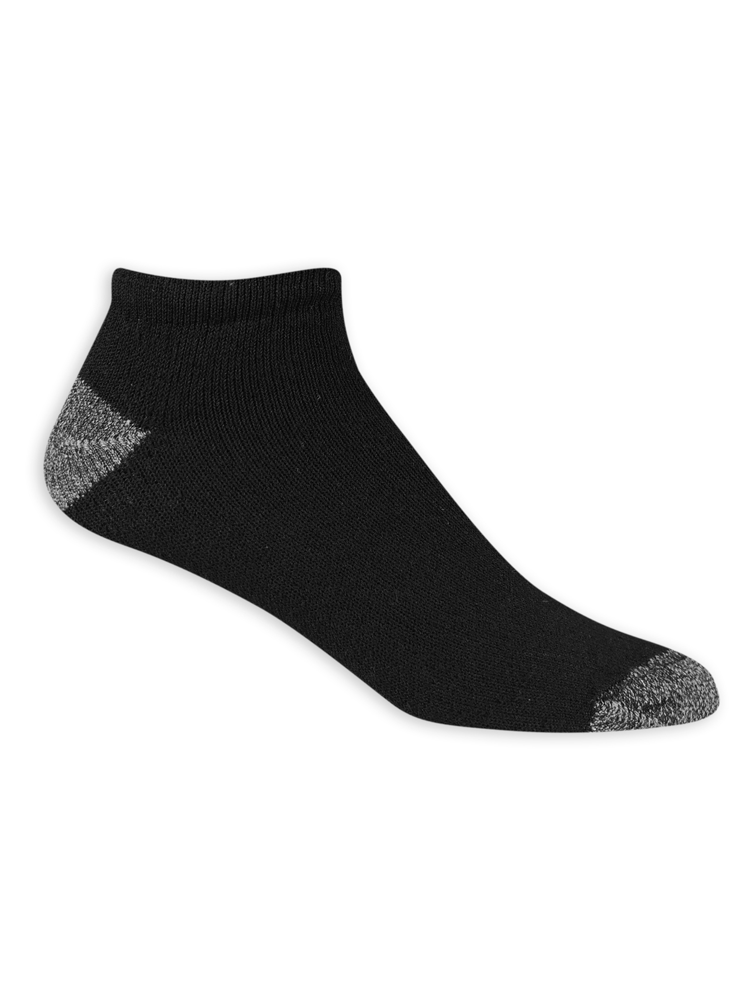Athletic Works Men's Low-Cut Socks, 12-Pack, Black photo 3