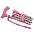 thumbnail image 1 of Bastón Switch Sticks para hombre o mujer, plegable y ajustable de 32 a 37 pulgadas, apto para FSA y HSA, color rosa intenso, 1 of 5