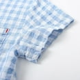 thumbnail image 6 of WOLLED Toddler Baby Boys Short Sleeve Button down Shirt Summer Casual Plaid Shirt for 1-6Y, 6 of 10